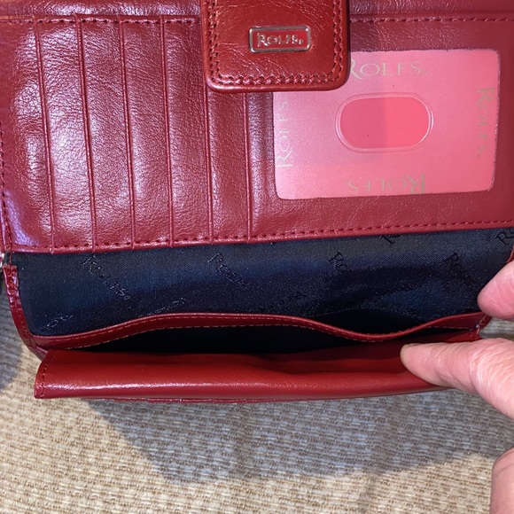 ❤️NWT Rolfs’ Red Spacious & Large Genuine Leather Wallet w/Severo Compartments - Picture 10 of 16